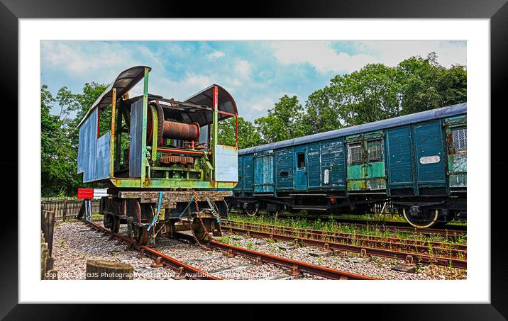 Old Railway Machine Framed Mounted Print by GJS Photography Artist