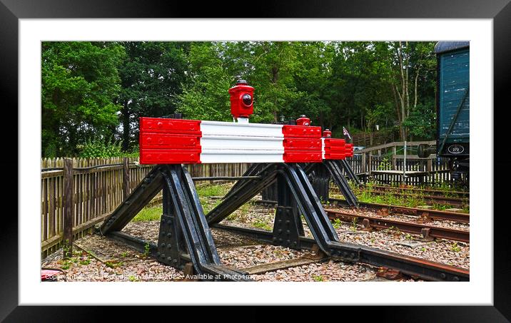 End of the Line Framed Mounted Print by GJS Photography Artist