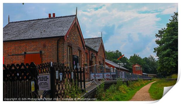 Whitwell Station Along the Old Line Print by GJS Photography Artist