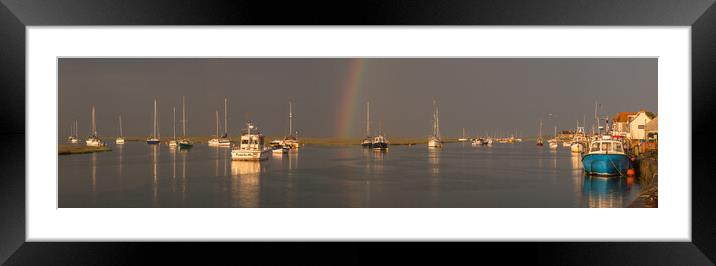Rainbow Panorama. Framed Mounted Print by Bill Allsopp