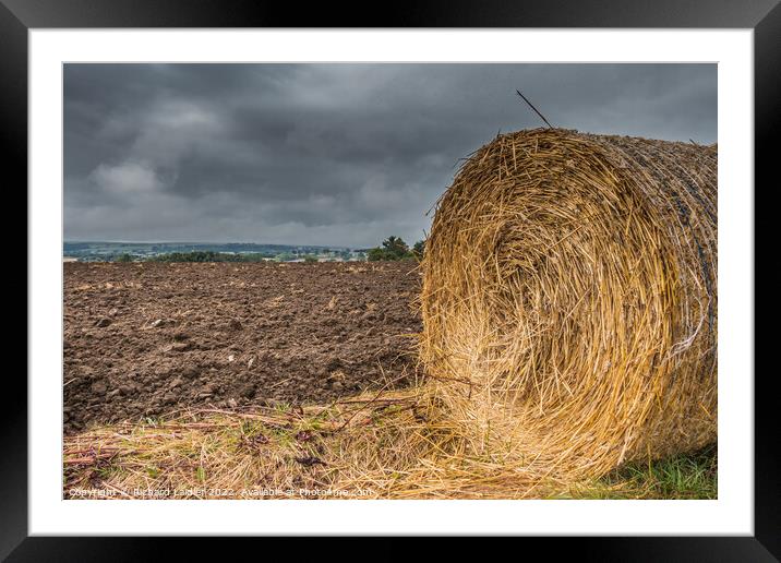End of Season Bale Framed Mounted Print by Richard Laidler