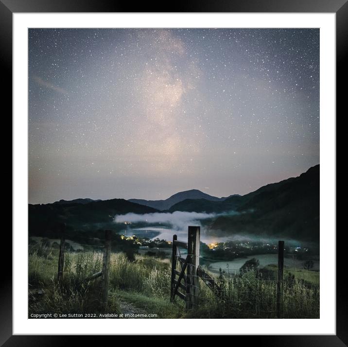 Night Sky Framed Mounted Print by Lee Sutton