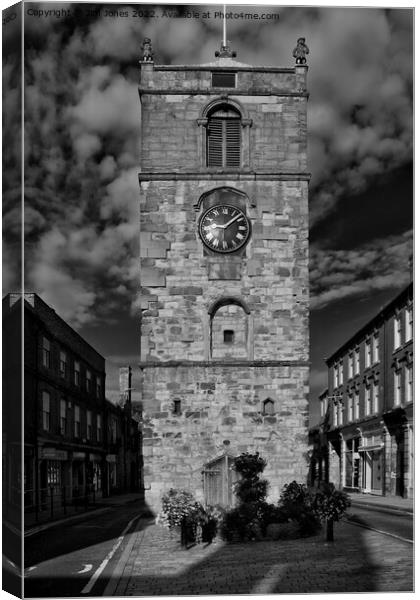 Morpeth Clock Tower Canvas Print by Jim Jones