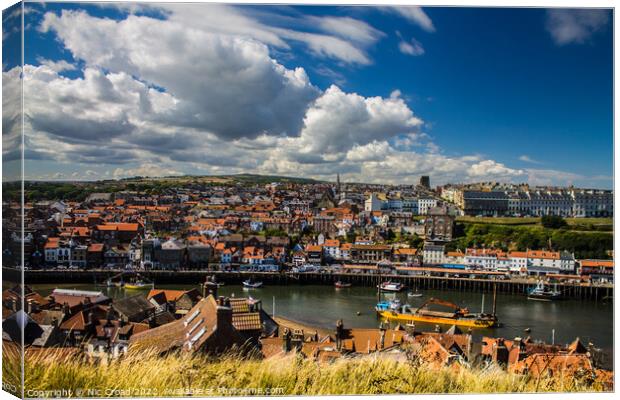Whitby Harbour Canvas Print by Nic Croad