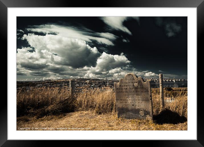 Whitby Grave Framed Mounted Print by Nic Croad