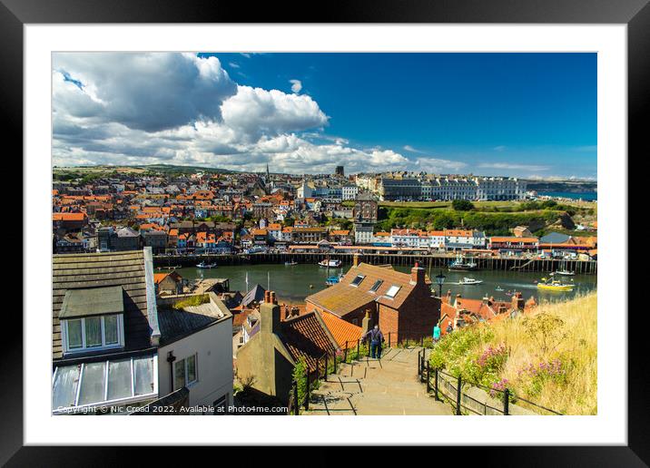Whitby 199 Steps Framed Mounted Print by Nic Croad