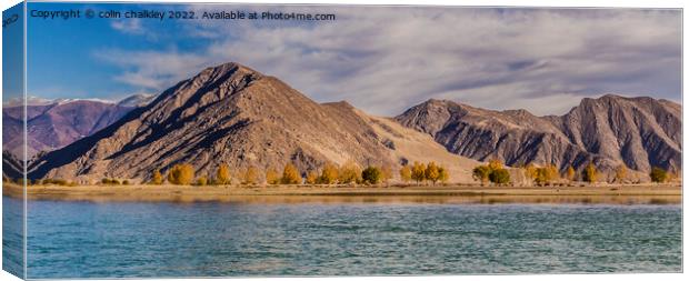 Yarlung Zangbo River - Tibet Canvas Print by colin chalkley