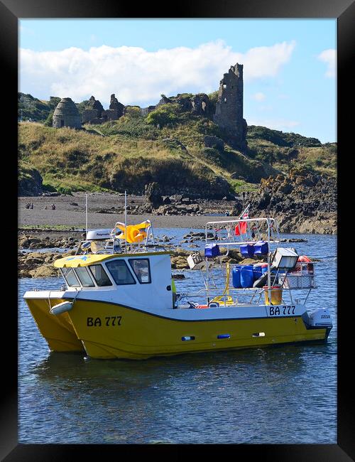 Fishing vessel at Dunure, South Ayrshire Framed Print by Allan Durward Photography