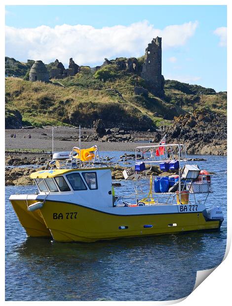 Fishing vessel at Dunure, South Ayrshire Print by Allan Durward Photography