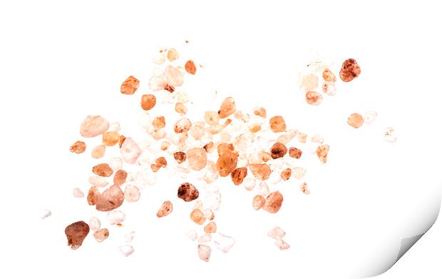 Himalayan Pink Rock Salt Called Halite Print by Antonio Ribeiro