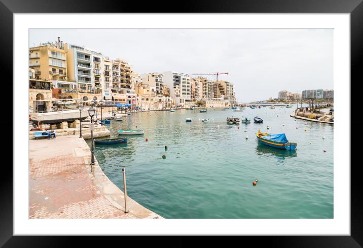 Looking out of Spinola Bay Framed Mounted Print by Jason Wells