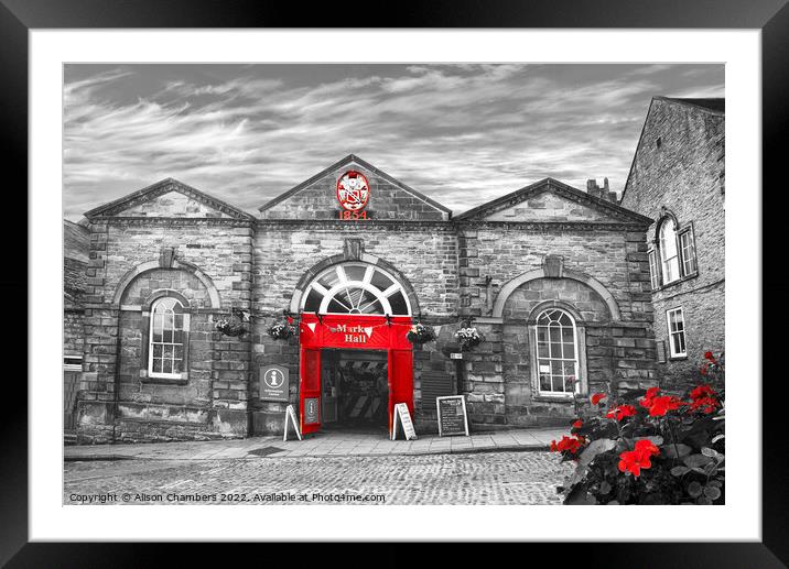Richmond Market Hall Yorkshire  Framed Mounted Print by Alison Chambers
