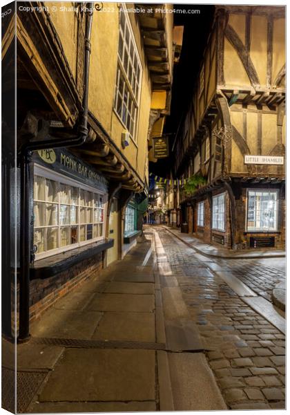 The Shambles, Medieval Street in York Canvas Print by Shafiq Khan