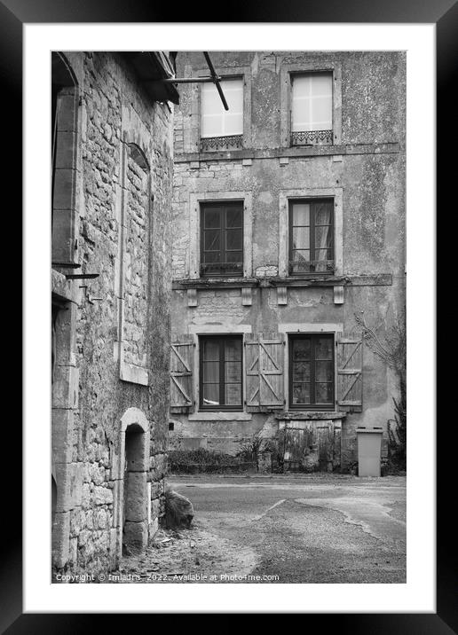 Quaint Old Houses, Montmedy-Haut, France Framed Mounted Print by Imladris 