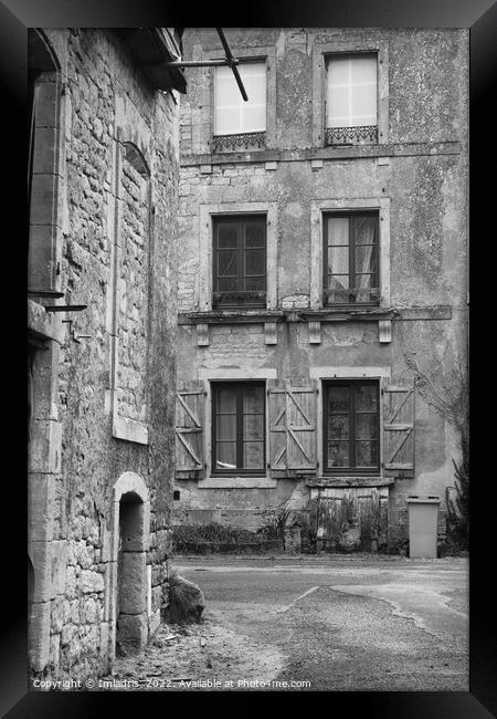Quaint Old Houses, Montmedy-Haut, France Framed Print by Imladris 