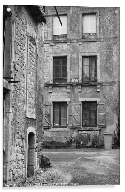 Quaint Old Houses, Montmedy-Haut, France Acrylic by Imladris 