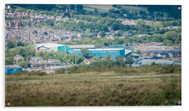 Hillsborough Stadium Acrylic by J Biggadike