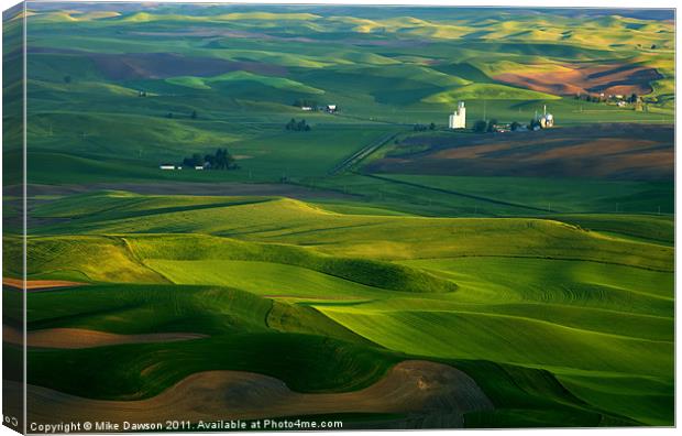 First light on the Palouse Canvas Print by Mike Dawson