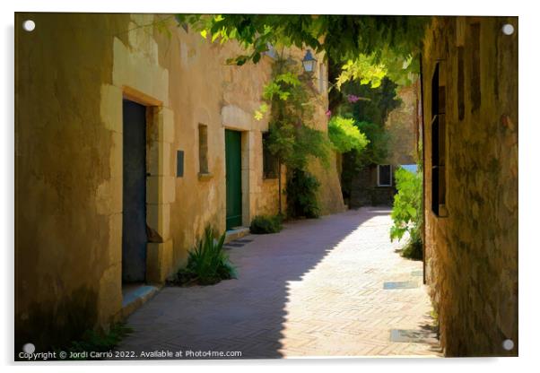 Shadows in San Martí d'Empúries - CR2205-7749-ABS Acrylic by Jordi Carrio