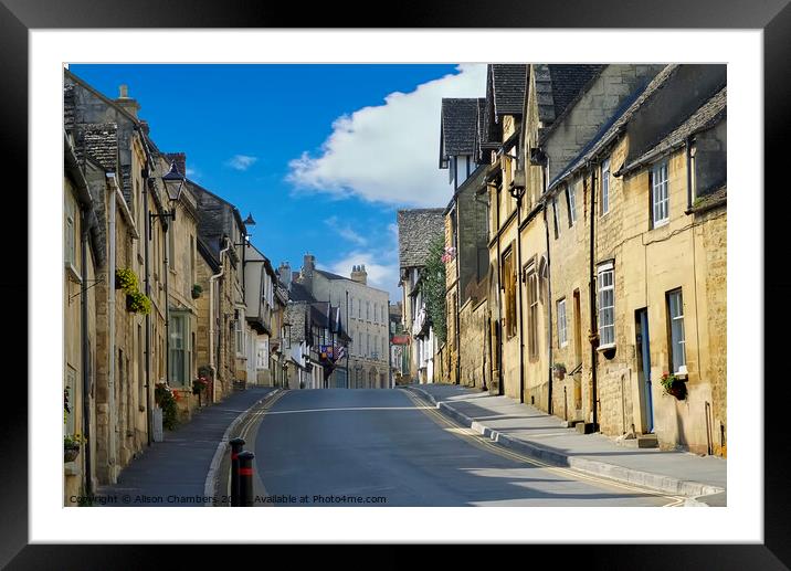 Winchcombe Gloucestershire  Framed Mounted Print by Alison Chambers