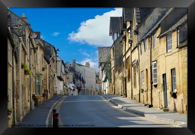 Winchcombe Gloucestershire  Framed Print by Alison Chambers