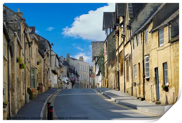 Winchcombe Gloucestershire  Print by Alison Chambers