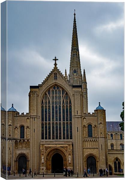 Norwich Cathedral Canvas Print by Joyce Storey