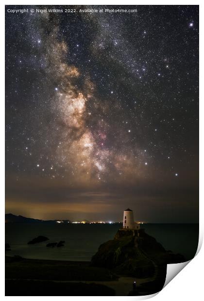 Tŵr Mawr Lighthouse, Anglesey Print by Nigel Wilkins
