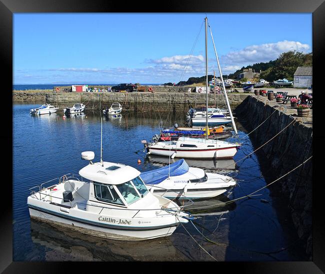 Small craft at Dunure Framed Print by Allan Durward Photography