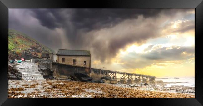 The Old lifeboat station at Lands End Cornwall. Framed Print by Craig Yates