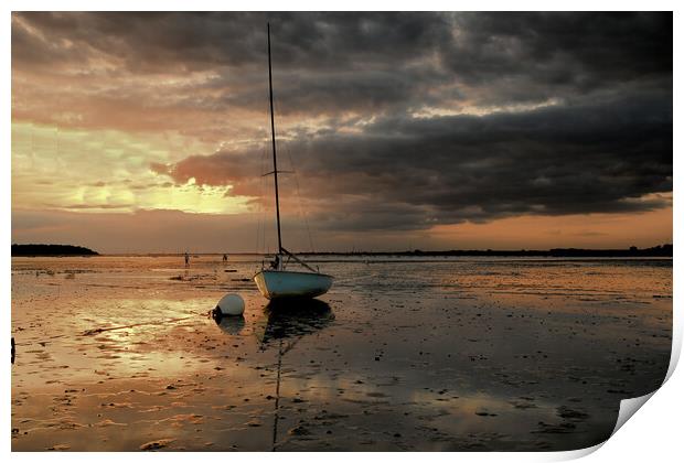Serenity in Poole Harbour Print by paul cobb