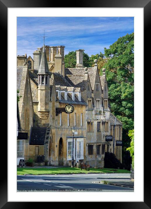 Broadway Cotswolds  Framed Mounted Print by Alison Chambers