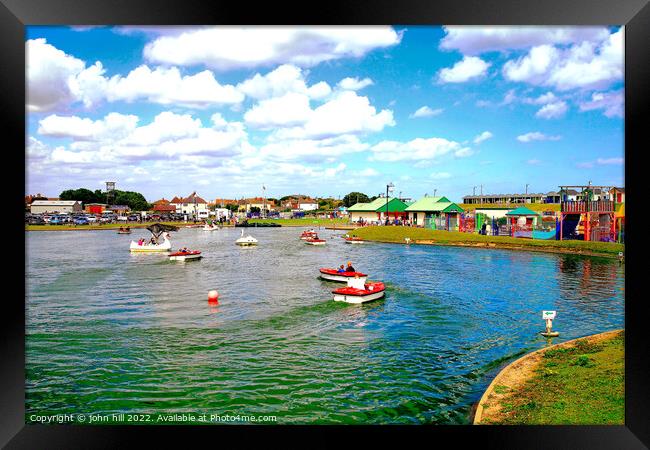 Queen's Park, Mablethorpe, Lincolnshire. Framed Print by john hill