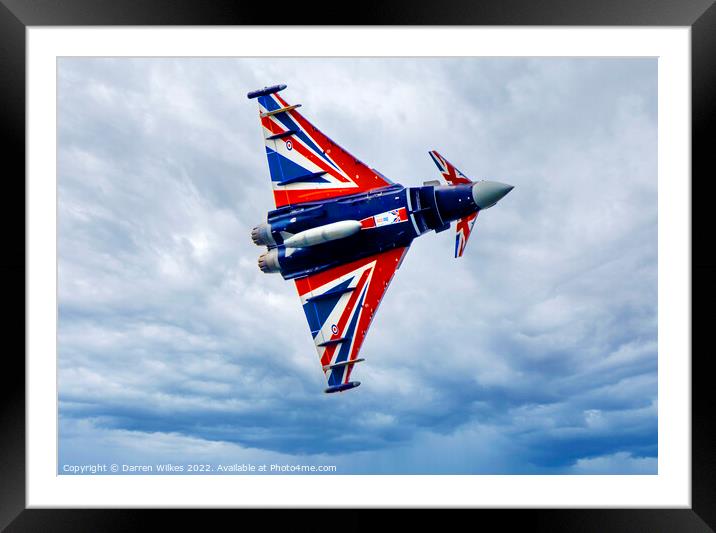 Black Jack - RAF Typhoon Fighter Framed Mounted Print by Darren Wilkes