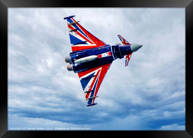 Black Jack - RAF Typhoon Fighter Framed Print by Darren Wilkes