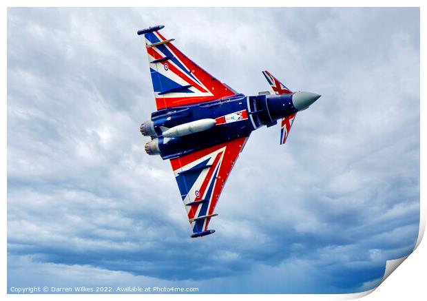Black Jack - RAF Typhoon Fighter Print by Darren Wilkes