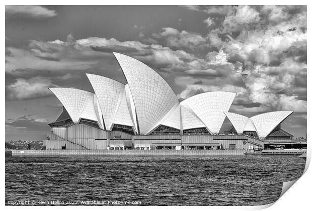 Sydney Opera House viewed from the West Print by Kevin Hellon