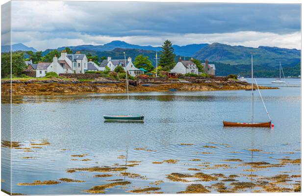 The Bay of Plockton Canvas Print by Valerie Paterson