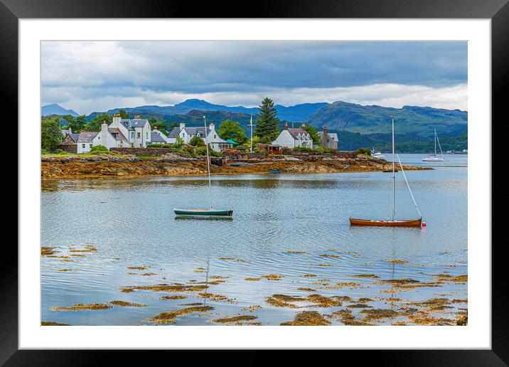 The Bay of Plockton Framed Mounted Print by Valerie Paterson