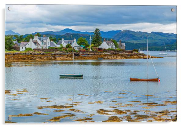 The Bay of Plockton Acrylic by Valerie Paterson