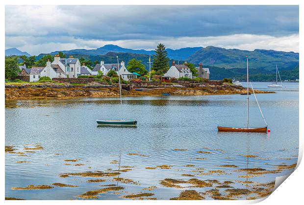 The Bay of Plockton Print by Valerie Paterson