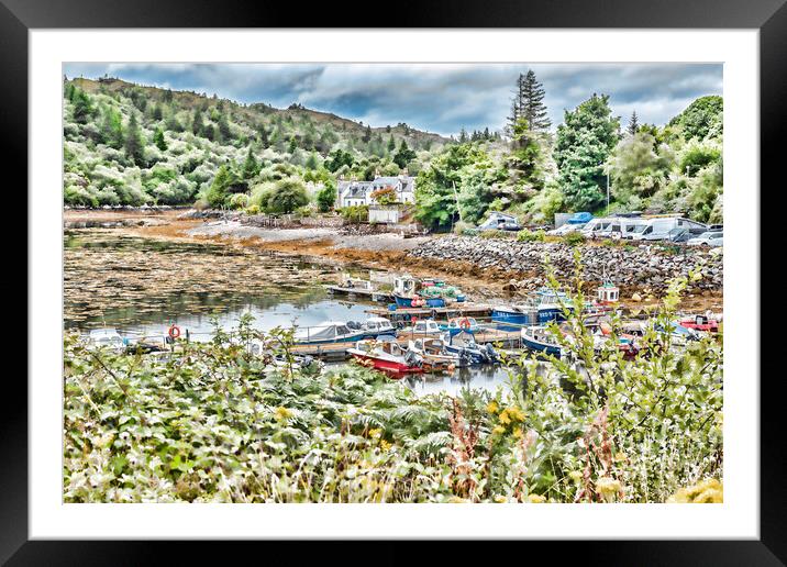 Plockton Harbour Framed Mounted Print by Valerie Paterson