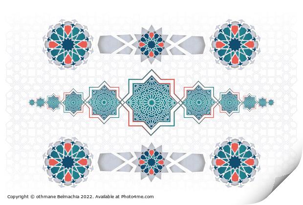 Geometric Islamic Pattern Print by othmane Belmachia