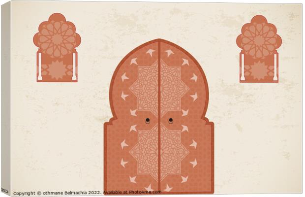 Islamic Arabic Doors & Windows Canvas Print by othmane Belmachia