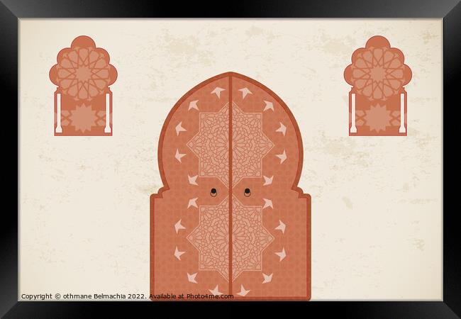 Islamic Arabic Doors & Windows Framed Print by othmane Belmachia