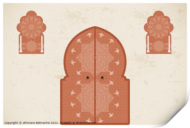 Islamic Arabic Doors & Windows Print by othmane Belmachia