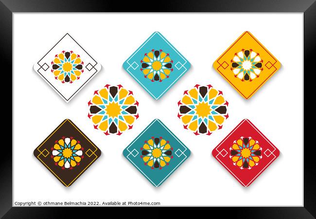 Geometric Islamic Pattern Framed Print by othmane Belmachia