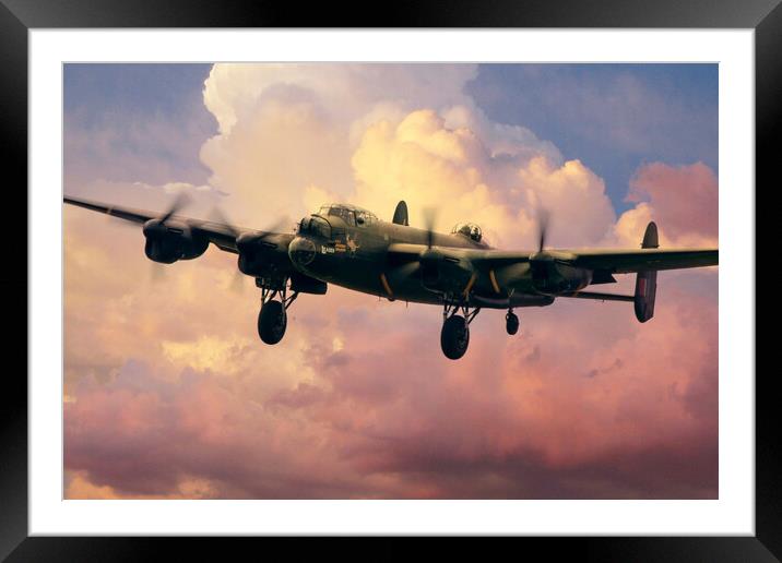 Lancaster Bomber Finals Framed Mounted Print by J Biggadike