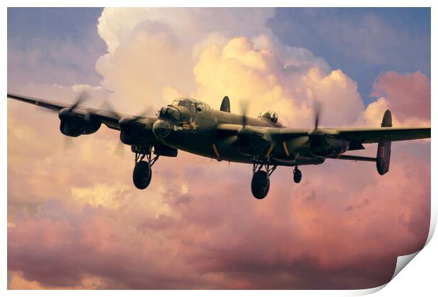 Lancaster Bomber Finals Print by J Biggadike