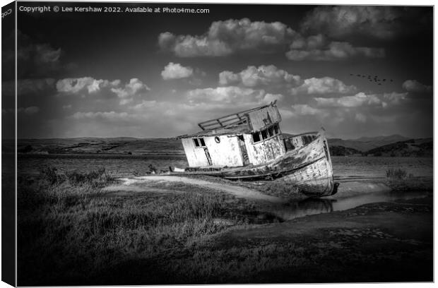 Aging Wooden Wreck Canvas Print by Lee Kershaw